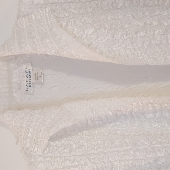 Women's Rafael Essential size large white button down top - Picture 2 of 4